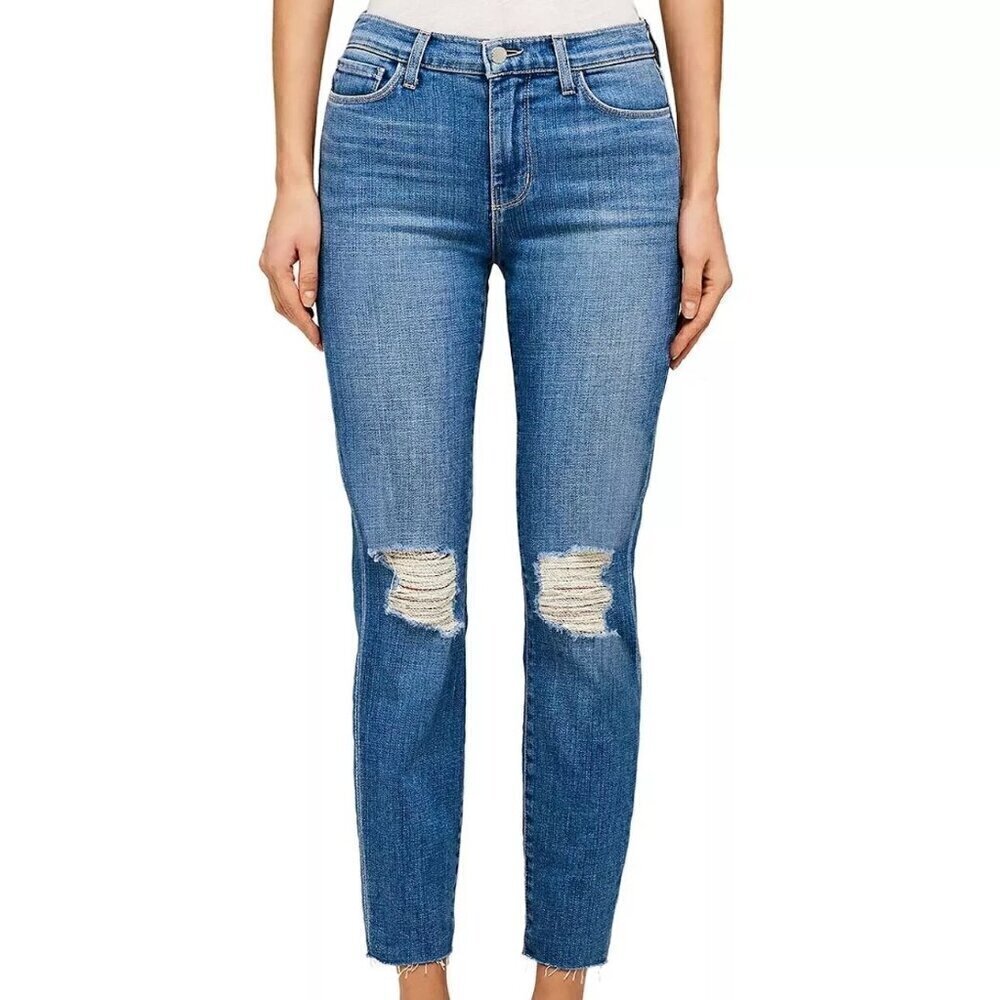 NWT L'AGENCE El Matador French Slim Cropped Jeans - Size 25